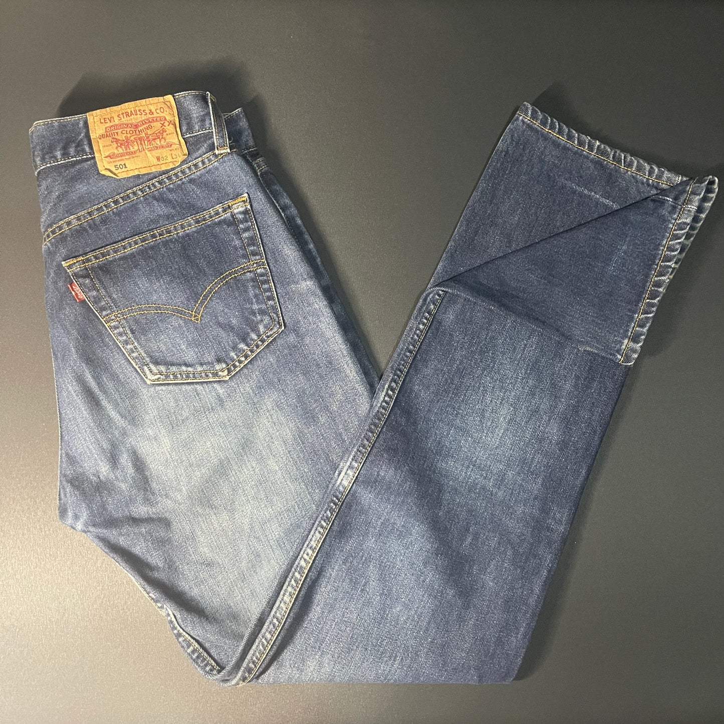 Levi Strauss Red Tag 501 Original Blue Denim Jeans