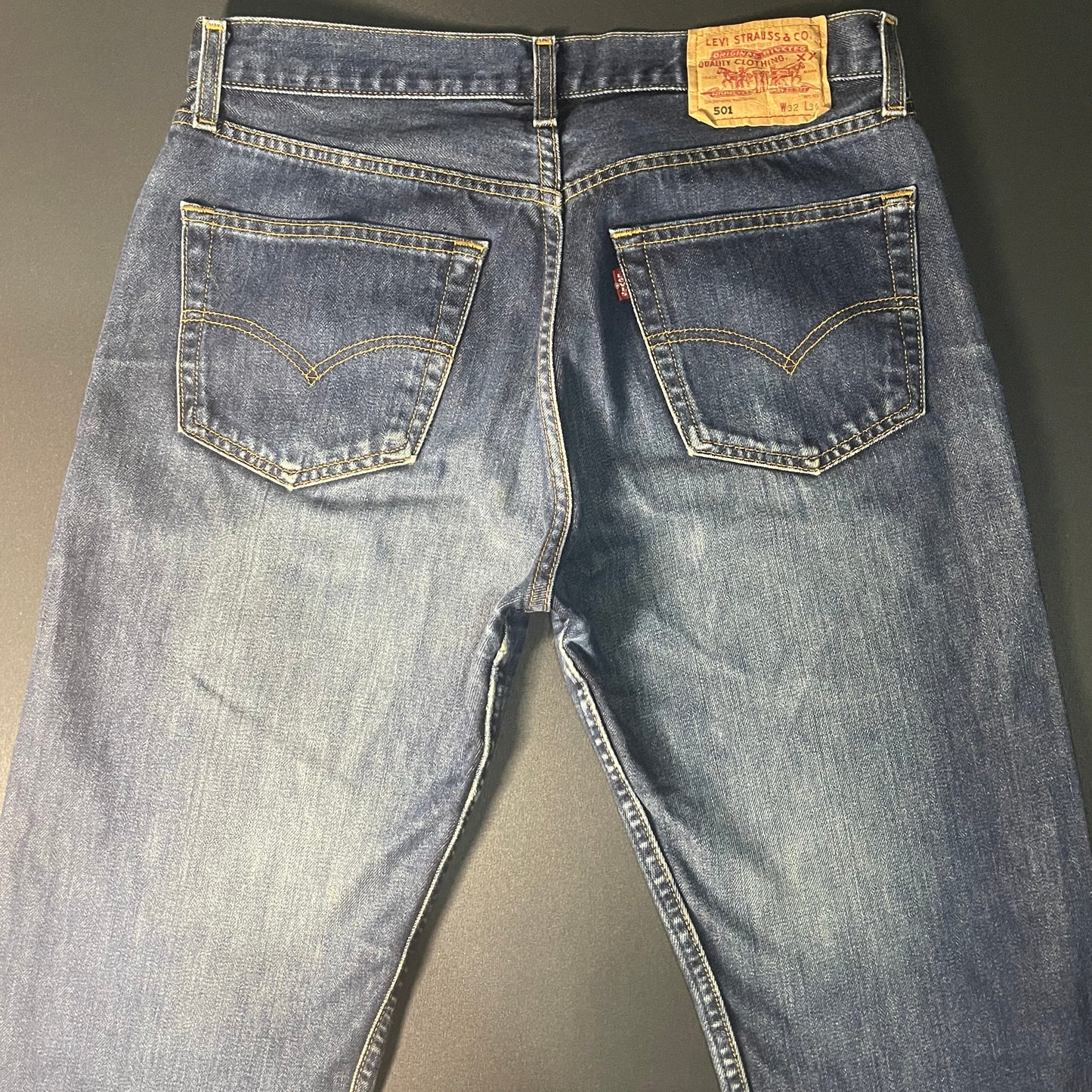 Levi Strauss Red Tag 501 Original Blue Denim Jeans